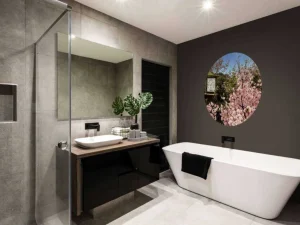 Fashion Bloesem met Klok op achtergrond fotobehang Bloemen