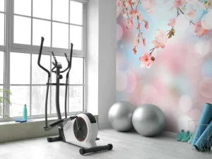 Online Bloesem met wazige achtergrond fotobehang Bloemen