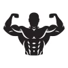 New Bodybuilder design fotobehang Sport