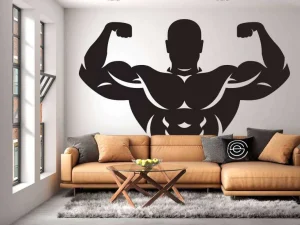 New Bodybuilder design fotobehang Sport