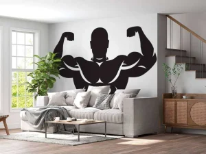 New Bodybuilder design fotobehang Sport