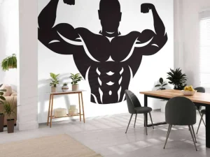 New Bodybuilder design fotobehang Sport