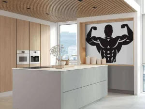 New Bodybuilder design fotobehang Sport