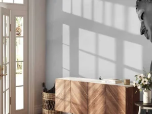 Discount Boeddha met een handgebaar fotobehang Woonkamer | Kunst & Design