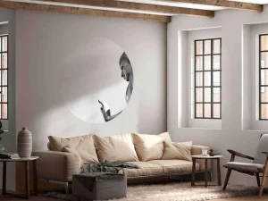 Discount Boeddha met een handgebaar fotobehang Woonkamer | Kunst & Design