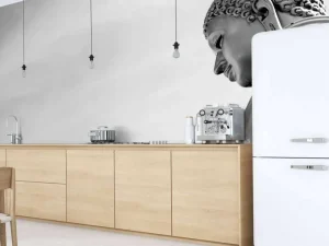 Discount Boeddha met een handgebaar fotobehang Woonkamer | Kunst & Design