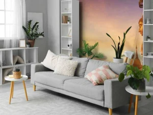 Clearance Boeddha op de Wat Tham Seua berg fotobehang Kunst & Design