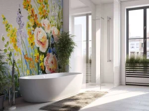 Hot Boeket met zomerse bloemen fotobehang Kunst & Design | Bloemen