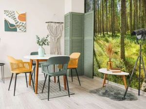 Discount Bomen in het Bos fotobehang Bloemen