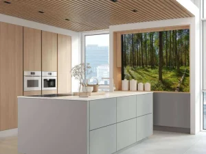 Discount Bomen in het Bos fotobehang Bloemen