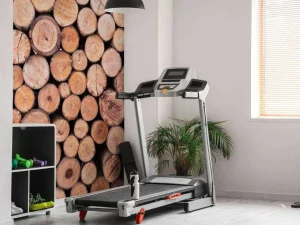 Online Boomstammen stapel fotobehang Hobbykamer | Gang