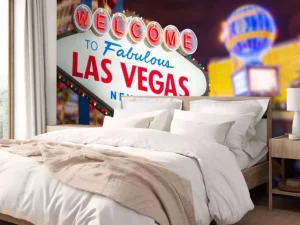 Hot Bord in Las Vegas fotobehang Tienerkamer