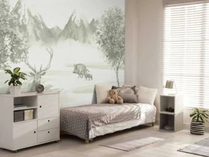Hot Bos met dieren in groen Kinderkamer | Dieren