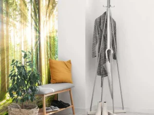 Sale Bos met felle zon op de achtergrond fotobehang Bloemen
