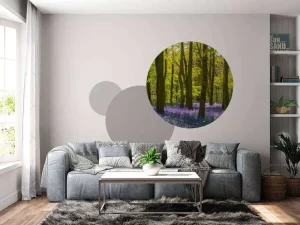 Discount Bos met veel lavendel fotobehang Bloemen
