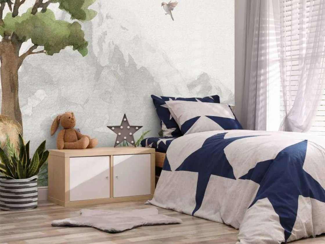 bosdieren_bij_een_berg_2.webp Fashion Bosdieren bij een berg Kinderkamer | Dieren