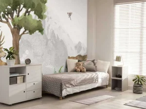 Fashion Bosdieren bij een berg Kinderkamer | Dieren