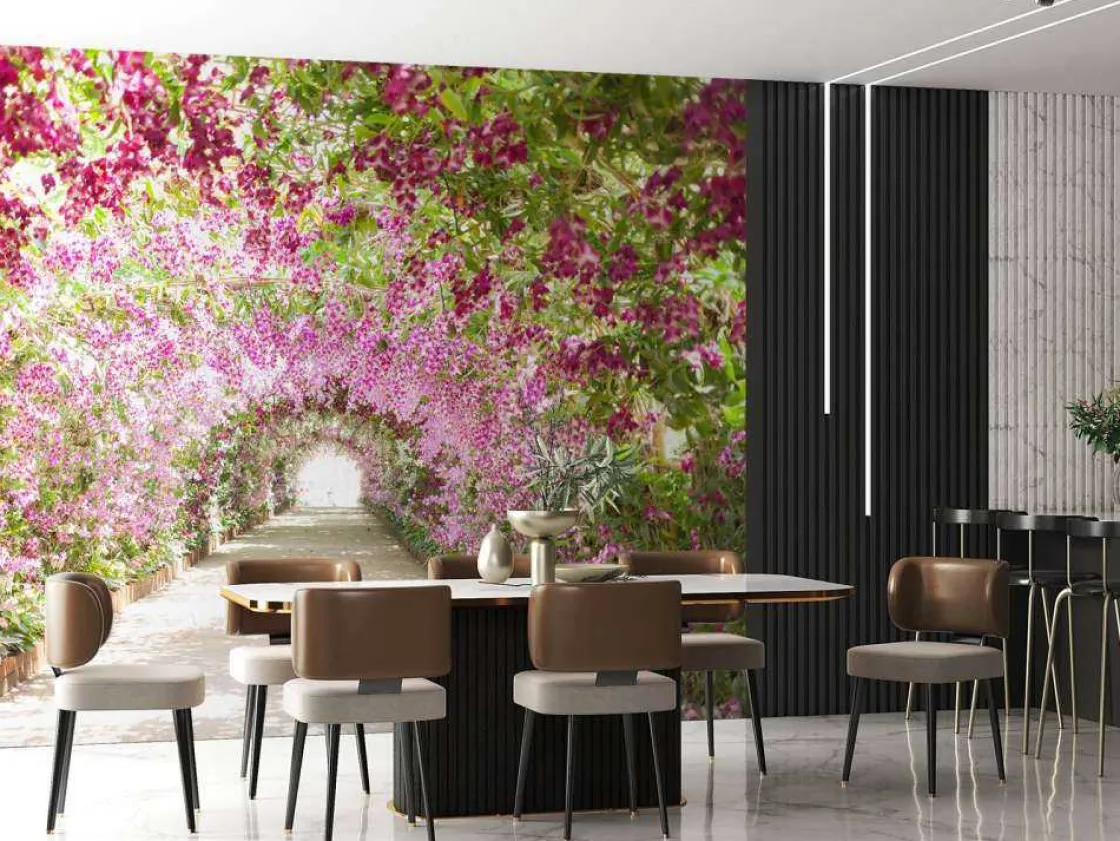 botanische_tuin_met_orchi_3.webp Discount Botanische tuin met orchideeën fotobehang Tienerkamer | 3d