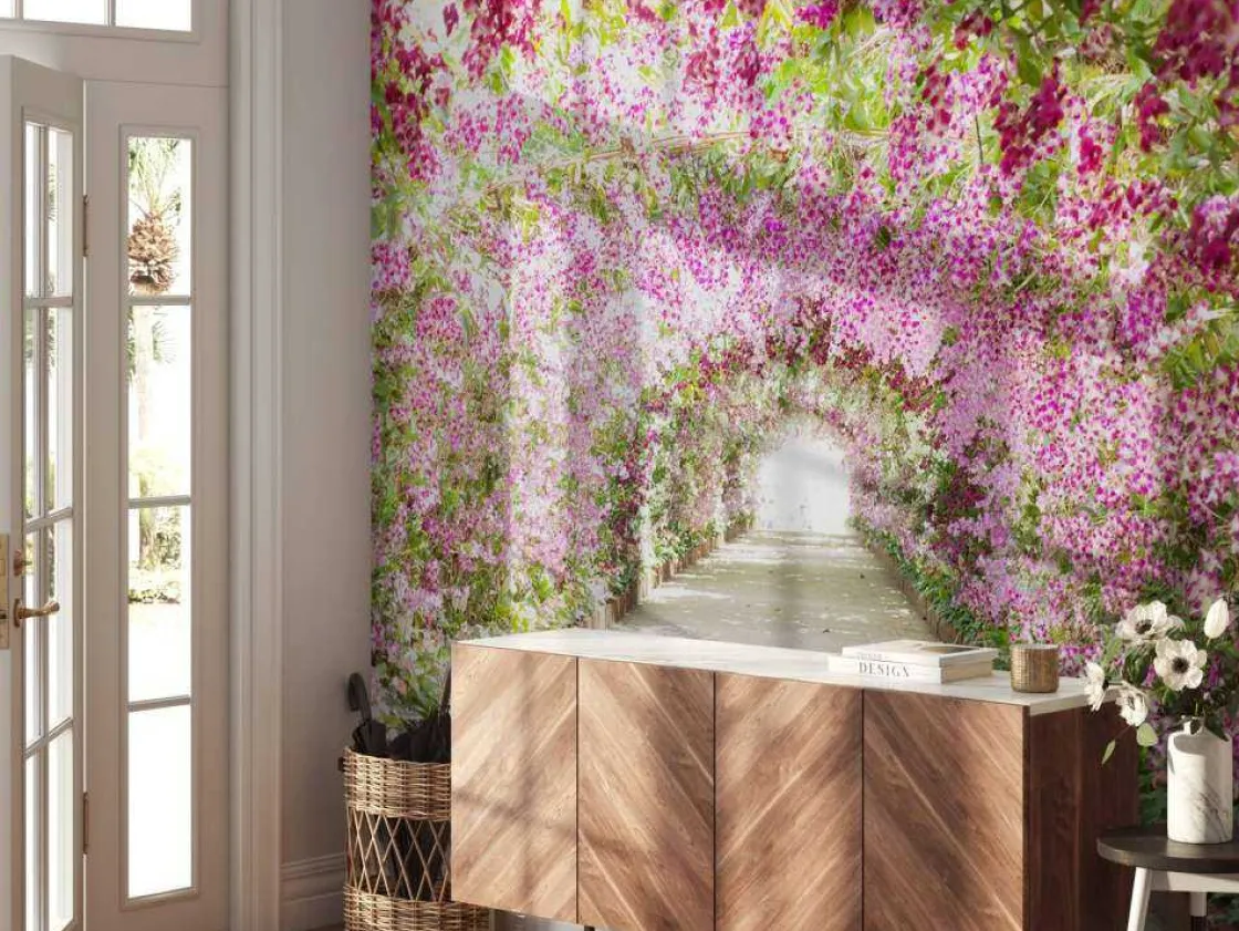 botanische_tuin_met_orchi_4.webp Discount Botanische tuin met orchideeën fotobehang Tienerkamer | 3d