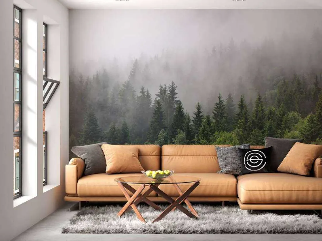 bovenaanzicht_van_een_mis_10.webp Fashion Bovenaanzicht van een mistig bos fotobehang Bloemen