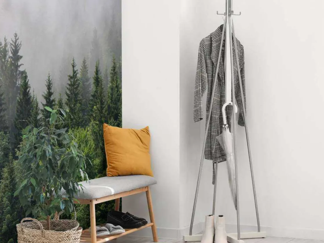 bovenaanzicht_van_een_mis_4.webp Fashion Bovenaanzicht van een mistig bos fotobehang Bloemen