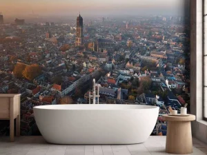 Hot Bovenaanzicht van Utrecht fotobehang Architectuur