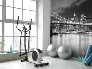 Best Brooklyn Bridge in zwart-wit fotobehang Architectuur