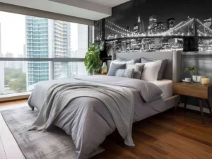 Best Brooklyn Bridge in zwart-wit fotobehang Architectuur
