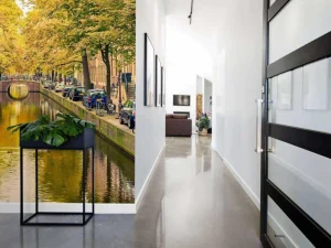 Best Brug over een kanaal in Amsterdam fotobehang Steden | Architectuur