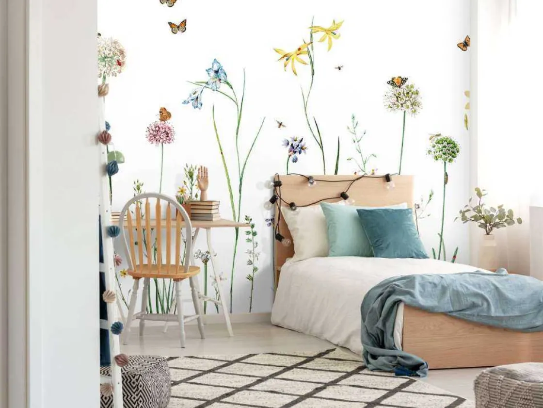 butterfly_garden_8.webp Fashion Butterfly Garden Kinderkamer | Bloemen