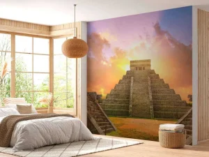 Discount Chichén Itzá piramide fotobehang Kunst & Design | Architectuur