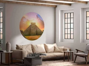 Discount Chichén Itzá piramide fotobehang Kunst & Design | Architectuur
