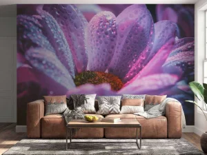 Fashion Chrysant bloem met dynamische kleuren fotobehang Tienerkamer | Hobbykamer