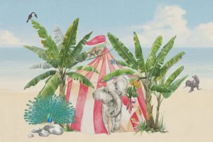 New Circus op het strand Kinderkamer