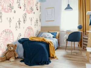 Hot Circus patroon Kinderkamer | Dieren