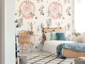 Hot Circus patroon Kinderkamer | Dieren