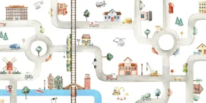 Hot City of Vehicles Babykamer