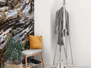 Best Close-up kalkstenen rots fotobehang Oppervlakten