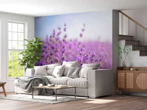 New Close-Up van Lavendel fotobehang Bloemen