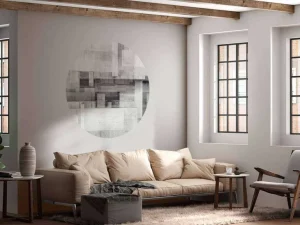 New 3D betonnen muur fotobehang Hobbykamer | Oppervlakten