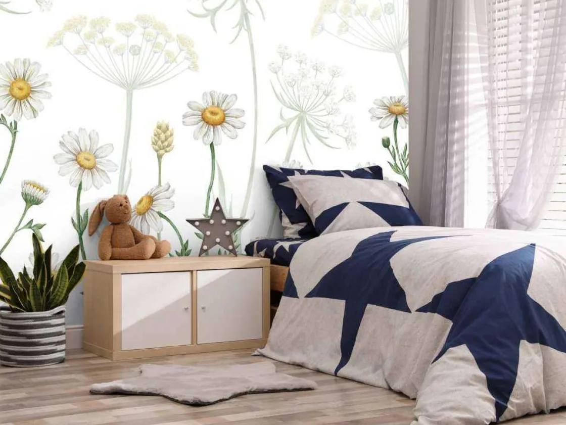 dazzling_daisies__white_5.webp New Dazzling Daisies - White Kinderkamer | Bloemen