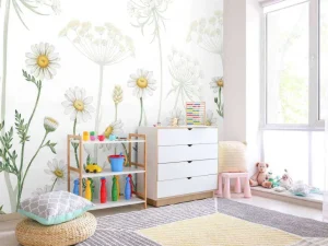 New Dazzling Daisies - White Kinderkamer | Bloemen