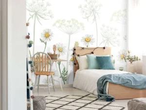 New Dazzling Daisies - White Kinderkamer | Bloemen