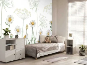 New Dazzling Daisies - White Kinderkamer | Bloemen