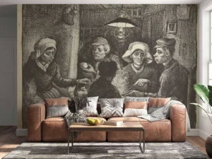 New De aardappeleters fotobehang Keuken | Kunst & Design