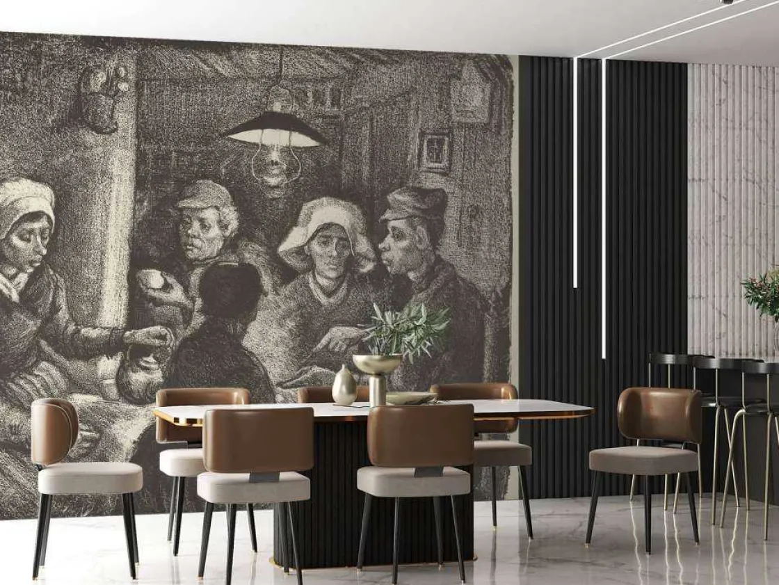 de_aardappeleters_fotobeh_3.webp New De aardappeleters fotobehang Keuken | Kunst & Design
