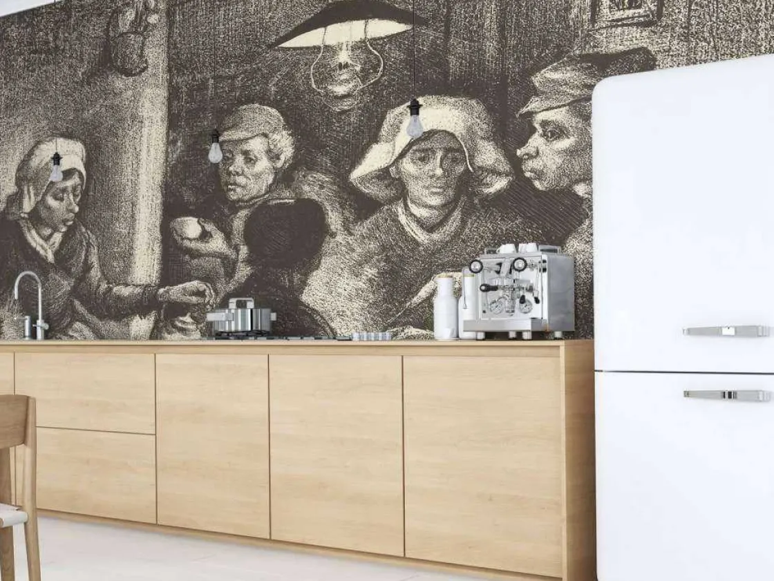 de_aardappeleters_fotobeh_8.webp New De aardappeleters fotobehang Keuken | Kunst & Design