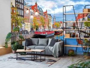 Outlet De Amstel door Amsterdam fotobehang Steden | Architectuur