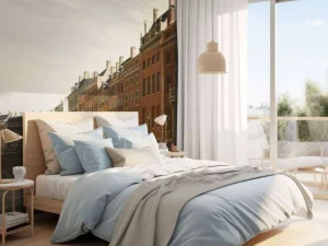 Clearance De Gouden Bocht in de Herengracht in Amsterdam vanuit het westen fotobehang Steden | Architectuur