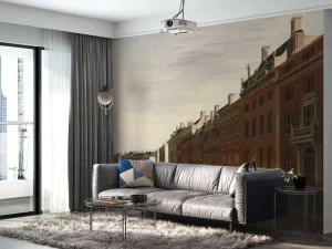 Clearance De Gouden Bocht in de Herengracht in Amsterdam vanuit het westen fotobehang Steden | Architectuur
